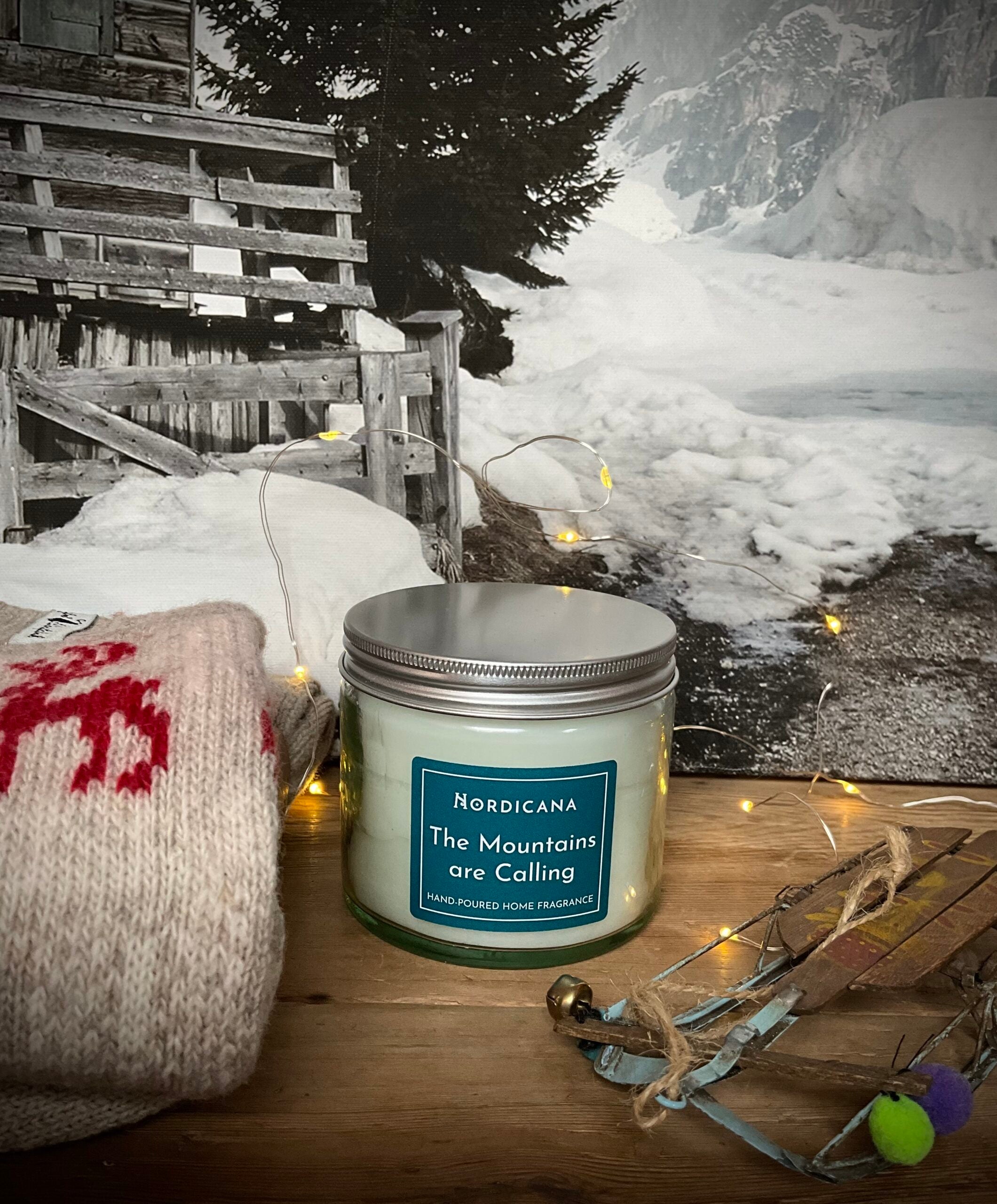 The Mountains are Calling Candle