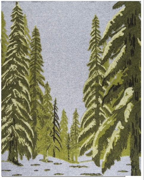 Alpine wool blanket – Pine Forest