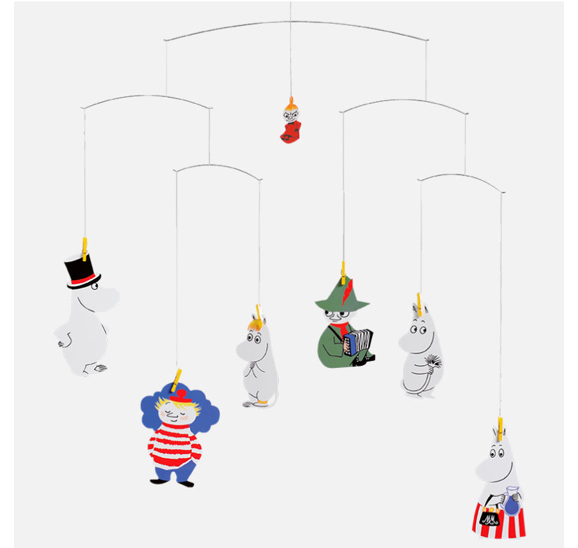 Moomin character mobile by Flensted