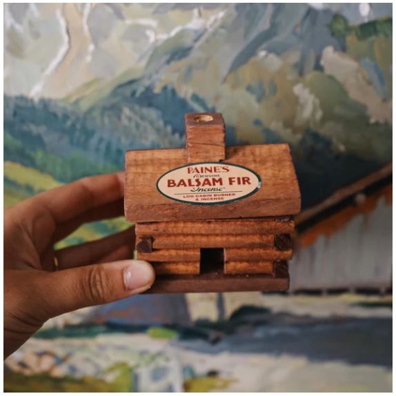 Paine’s Small Log Cabin Incense Burner